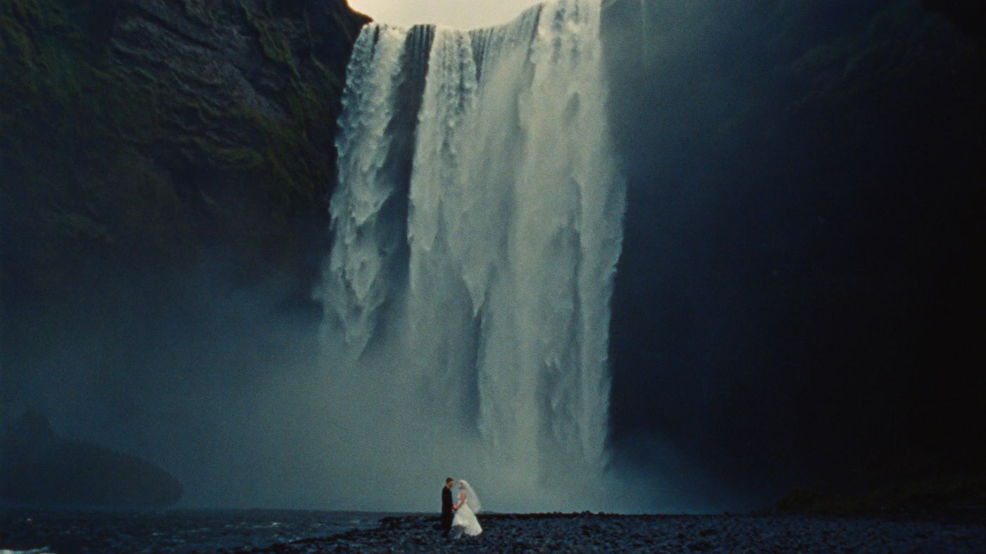 Iceland · waterfalls, black sand, ice