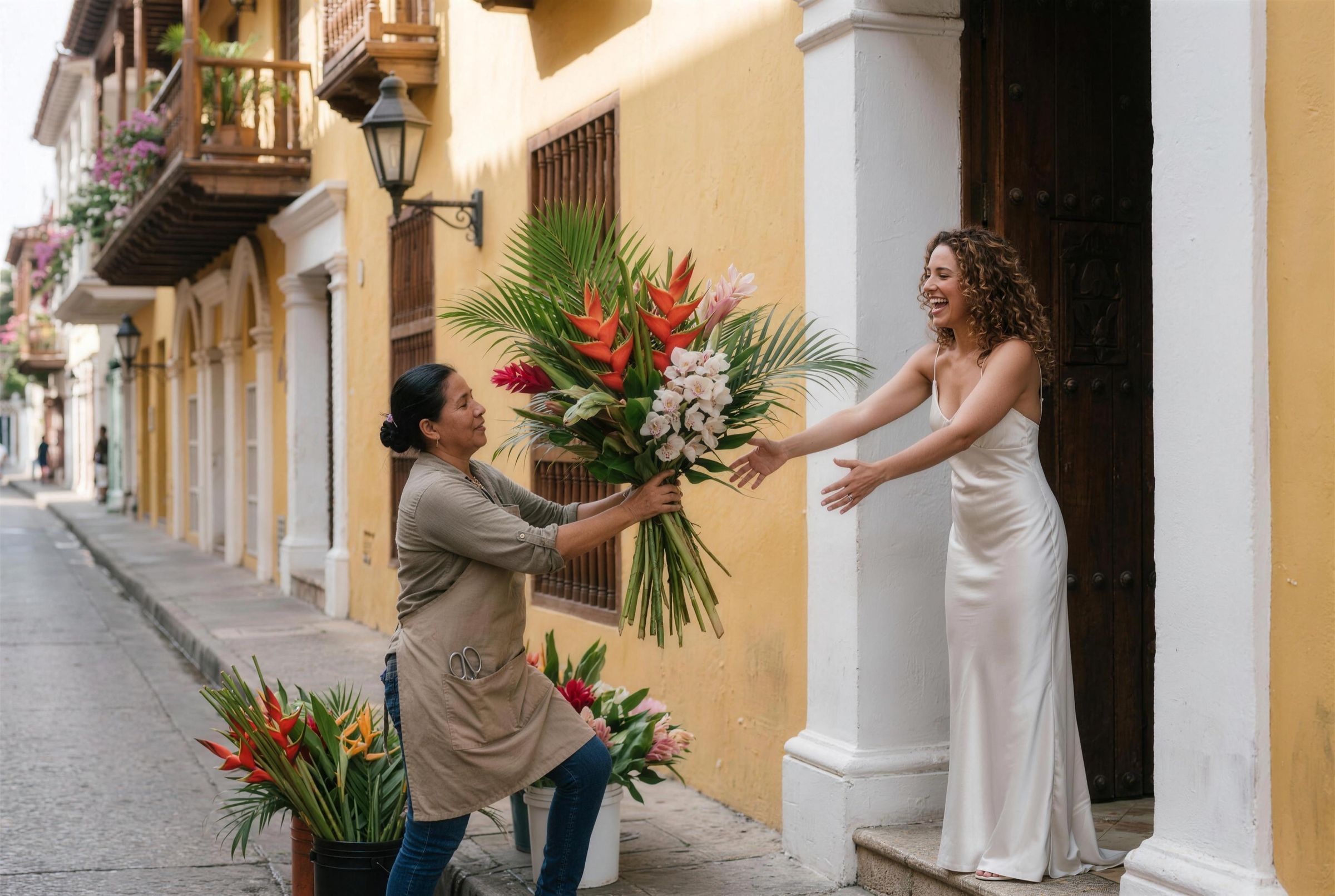 Cartagena in Colour: Street Art and Bougainvillea