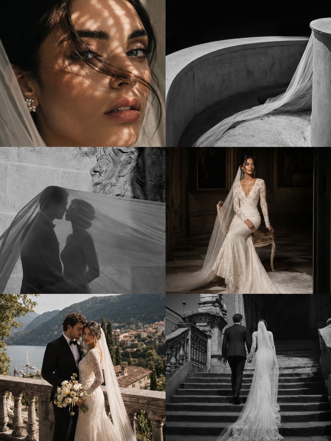 A composed set of elopement frames from a day curated by Arman Arai