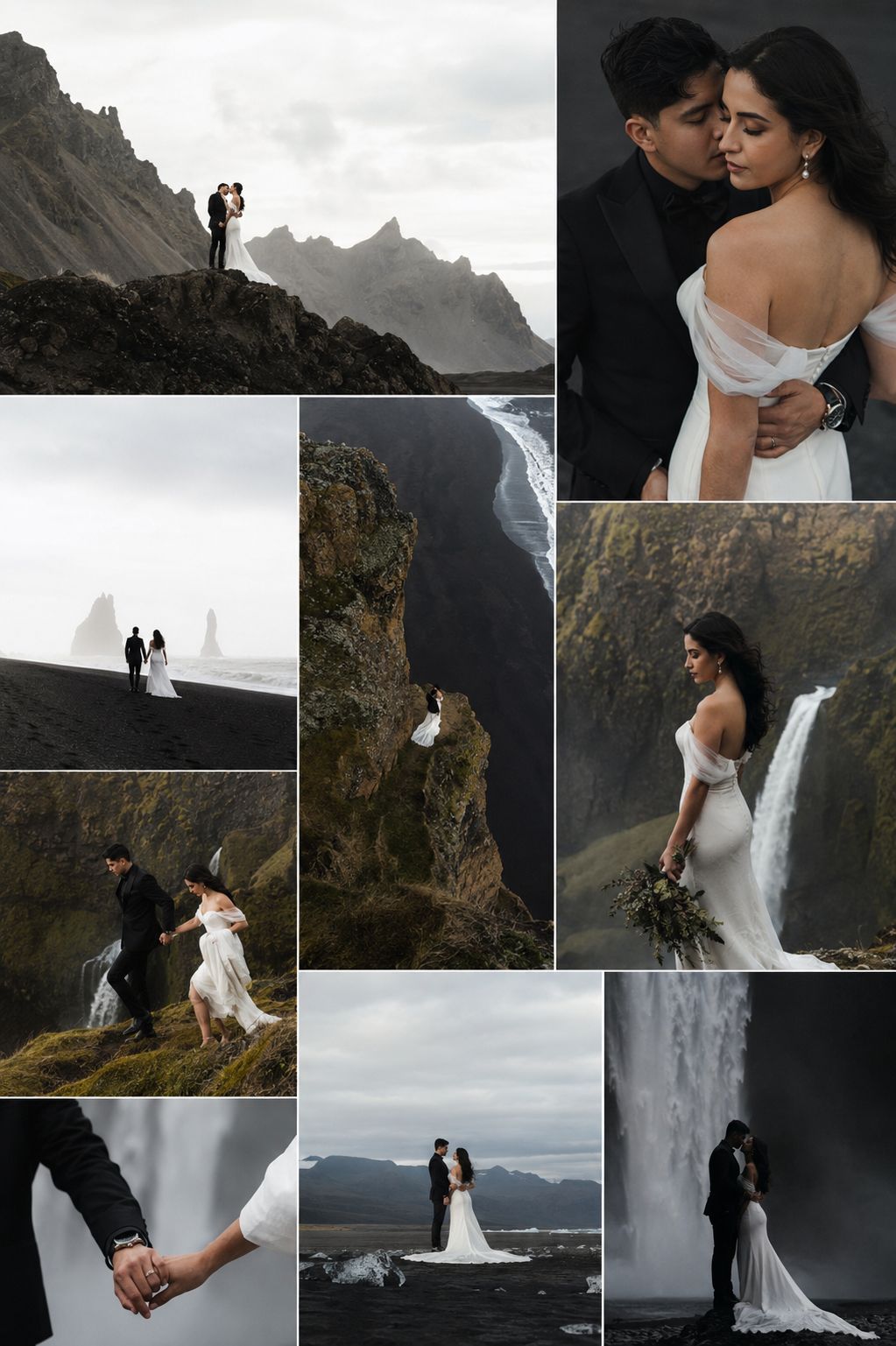 A sequence of moments from an elopement curated and filmed by Arman Arai