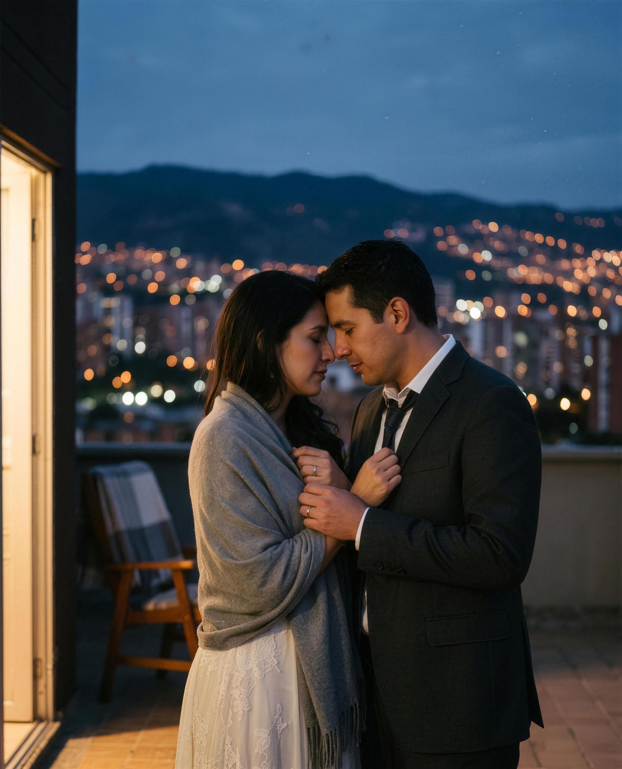 A couple at the flower farms of Santa Elena above Medellín
