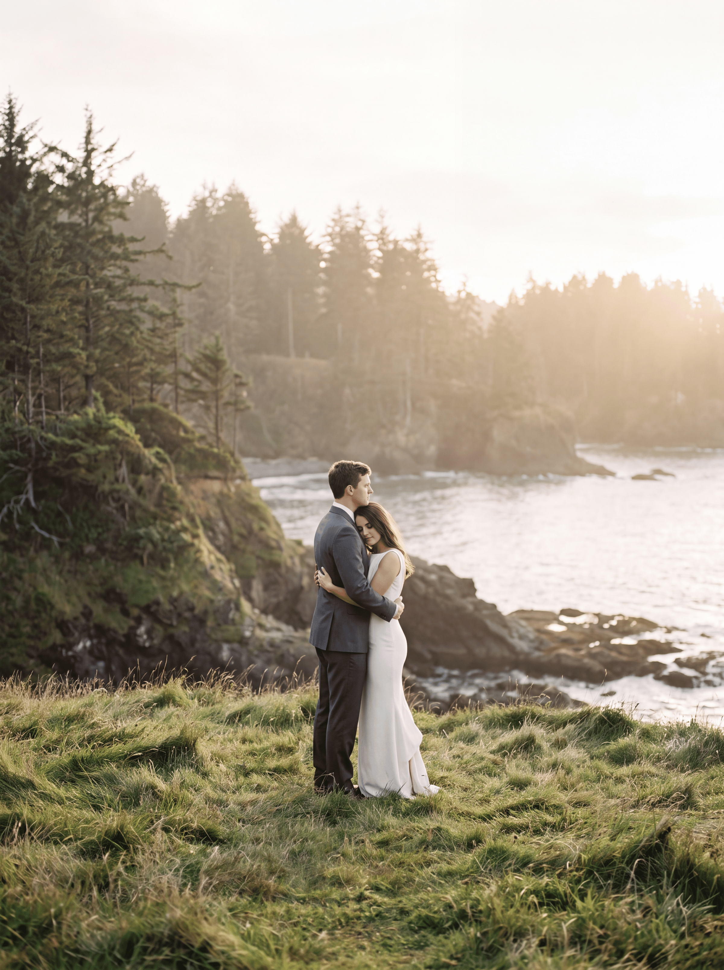 A couple on the Pacific coast of Vancouver Island