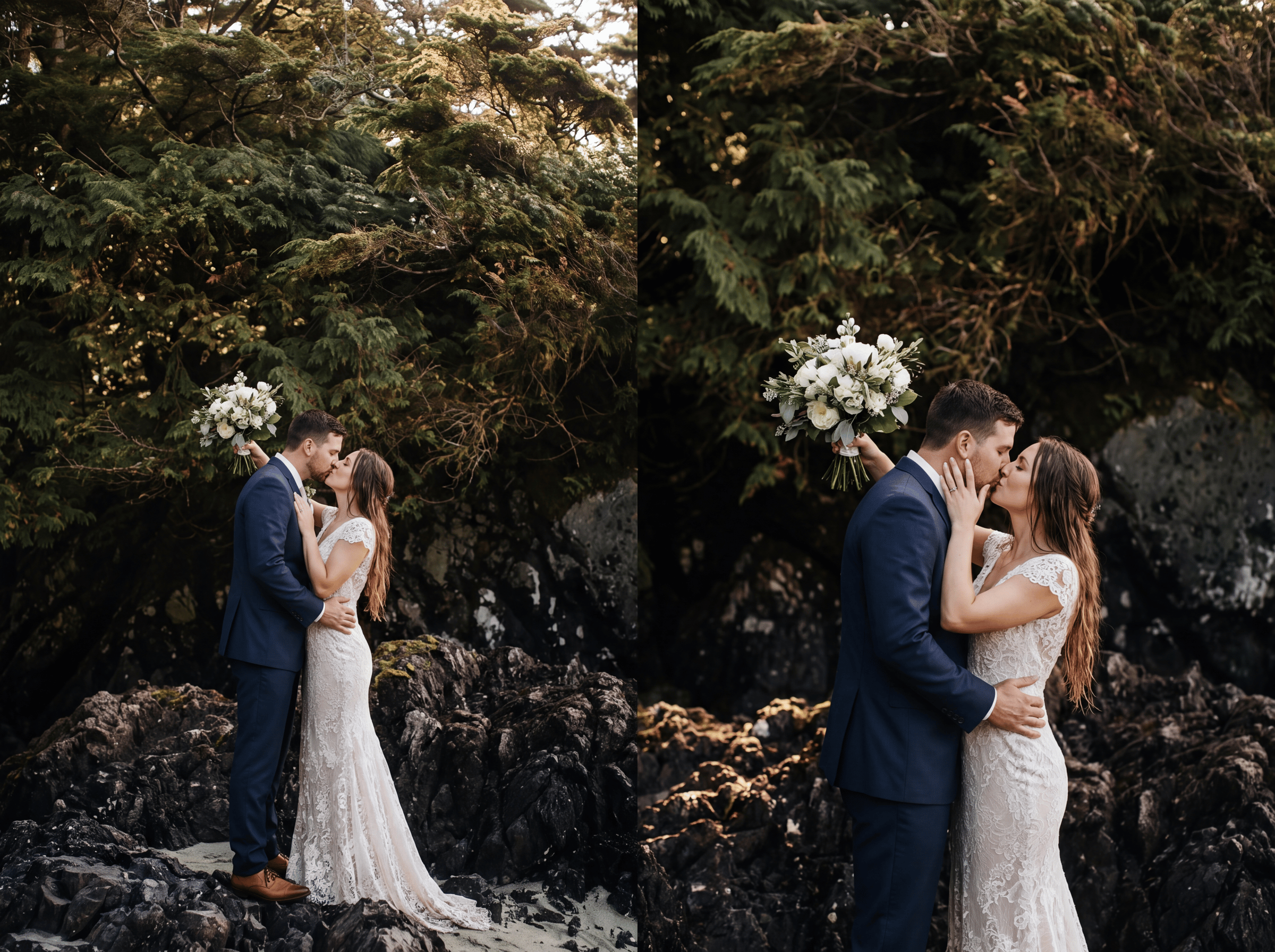 An elopement on Vancouver Island