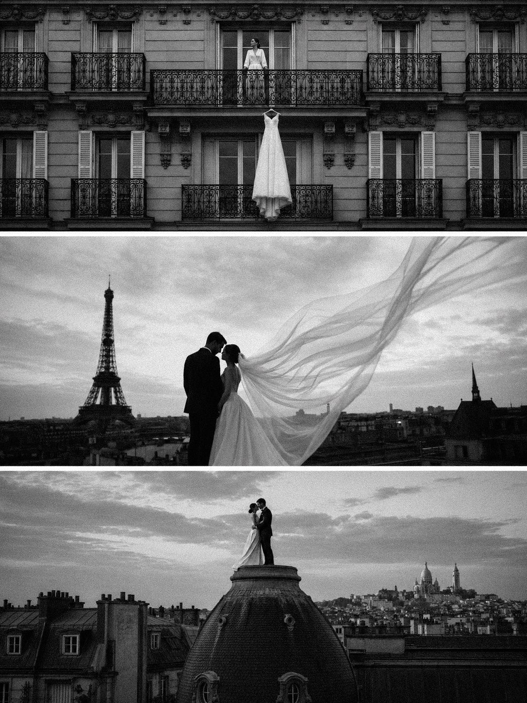 A cinematic elopement portrait by Arman Arai