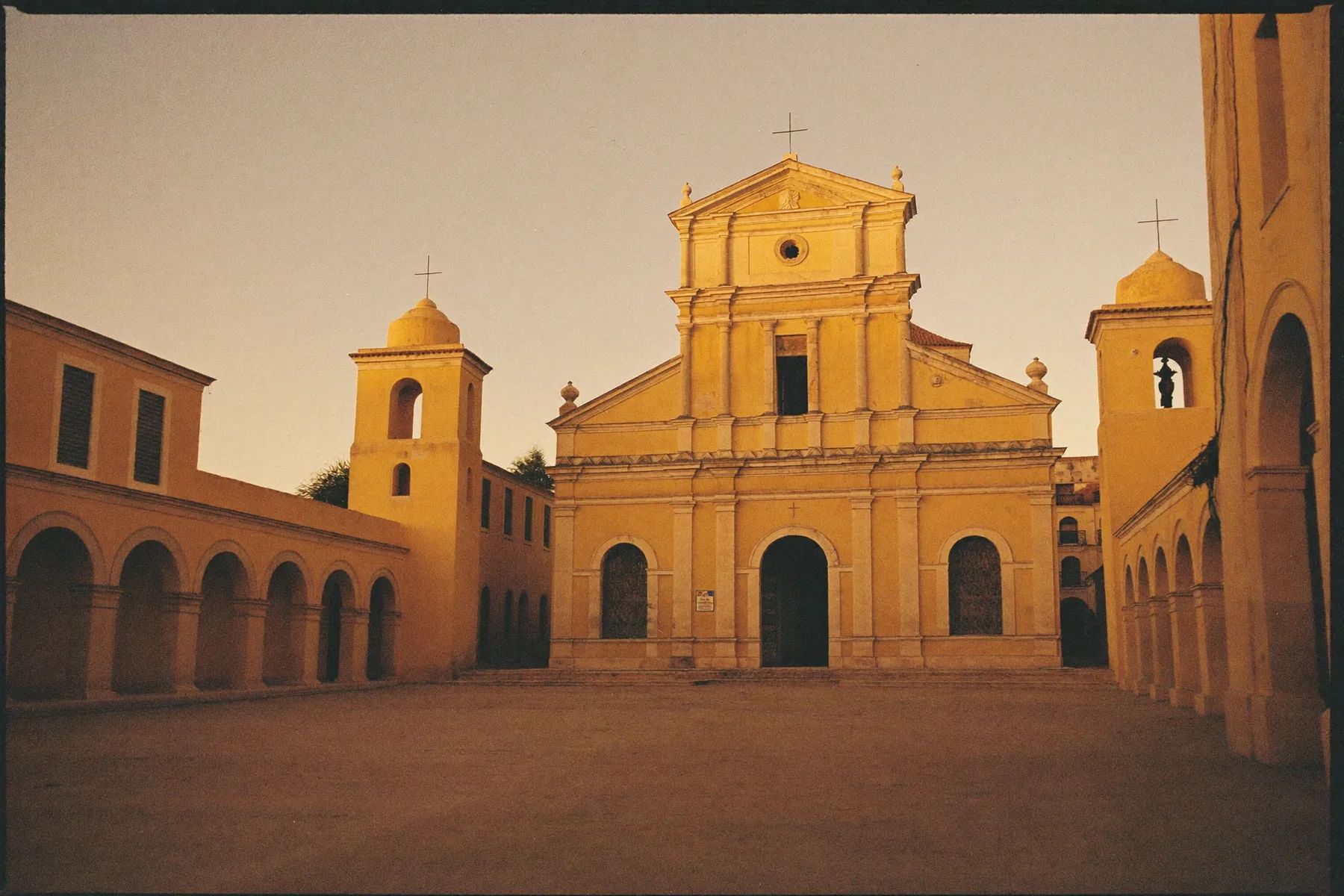 A colonial street in Valladolid, Yucatán, in warm afternoon light