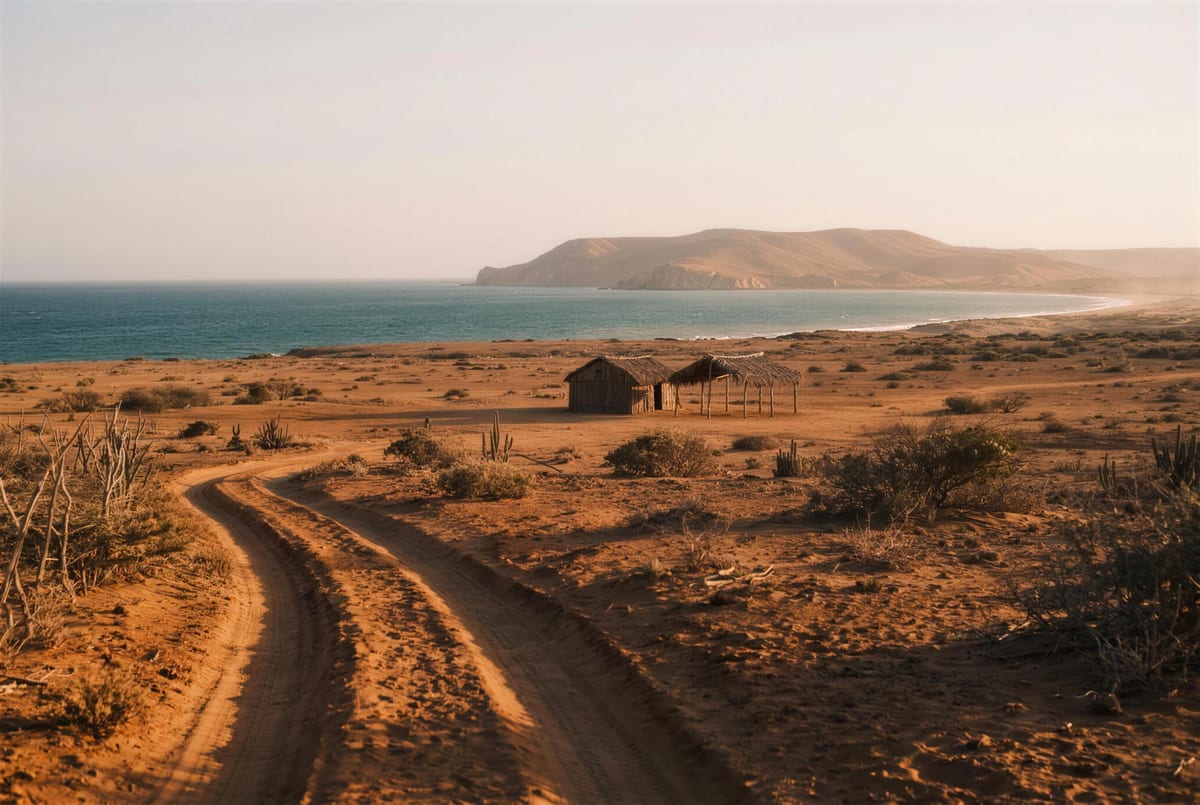 The desert coast at Cabo de la Vela in Wayuu territory