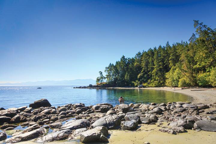 The coastline at Victoria and Sooke on southern Vancouver Island