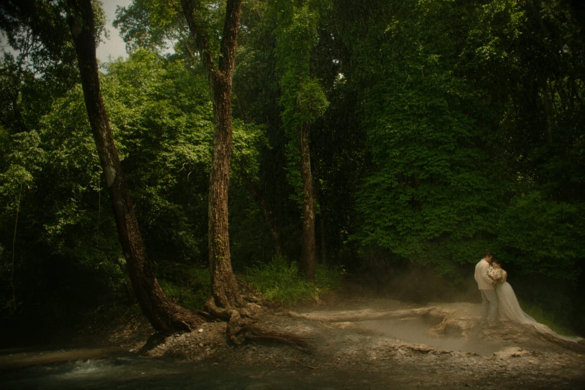 A rainforest waterfall near La Fortuna