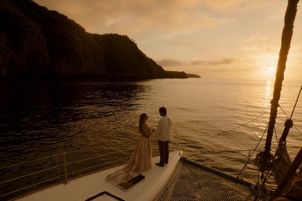 A gold-lit cove on the Guanacaste coast