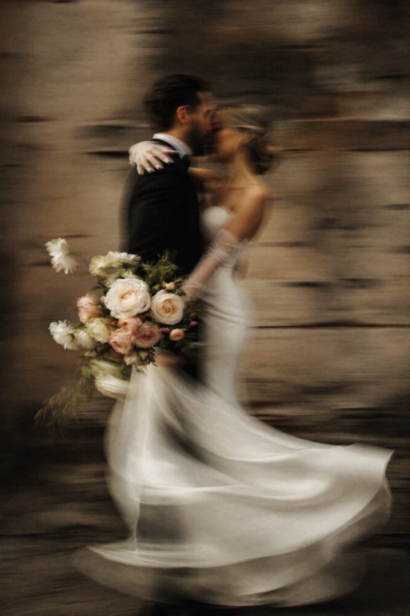 An elopement moment photographed by Arman Arai