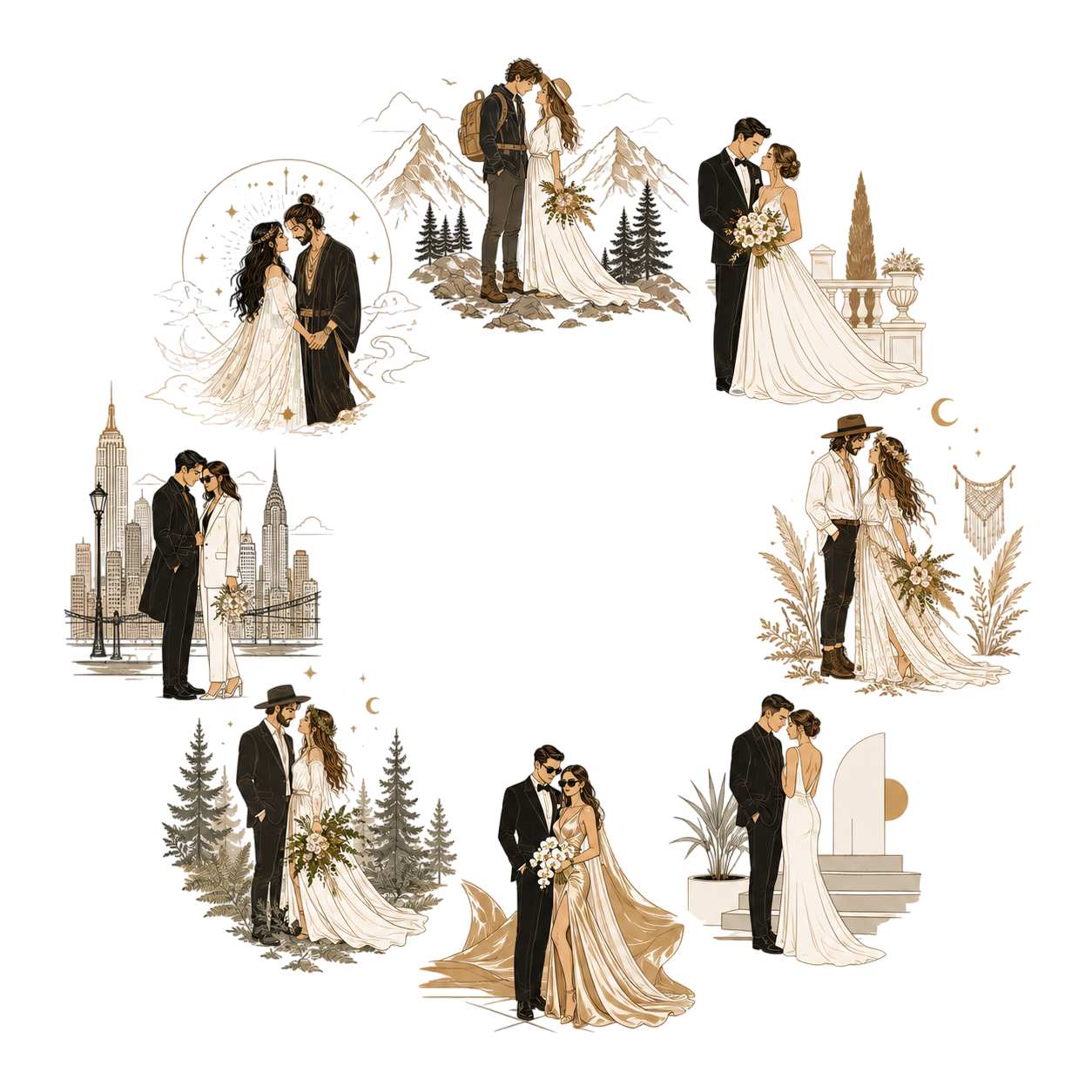 The Elopement Compass — find your archetype